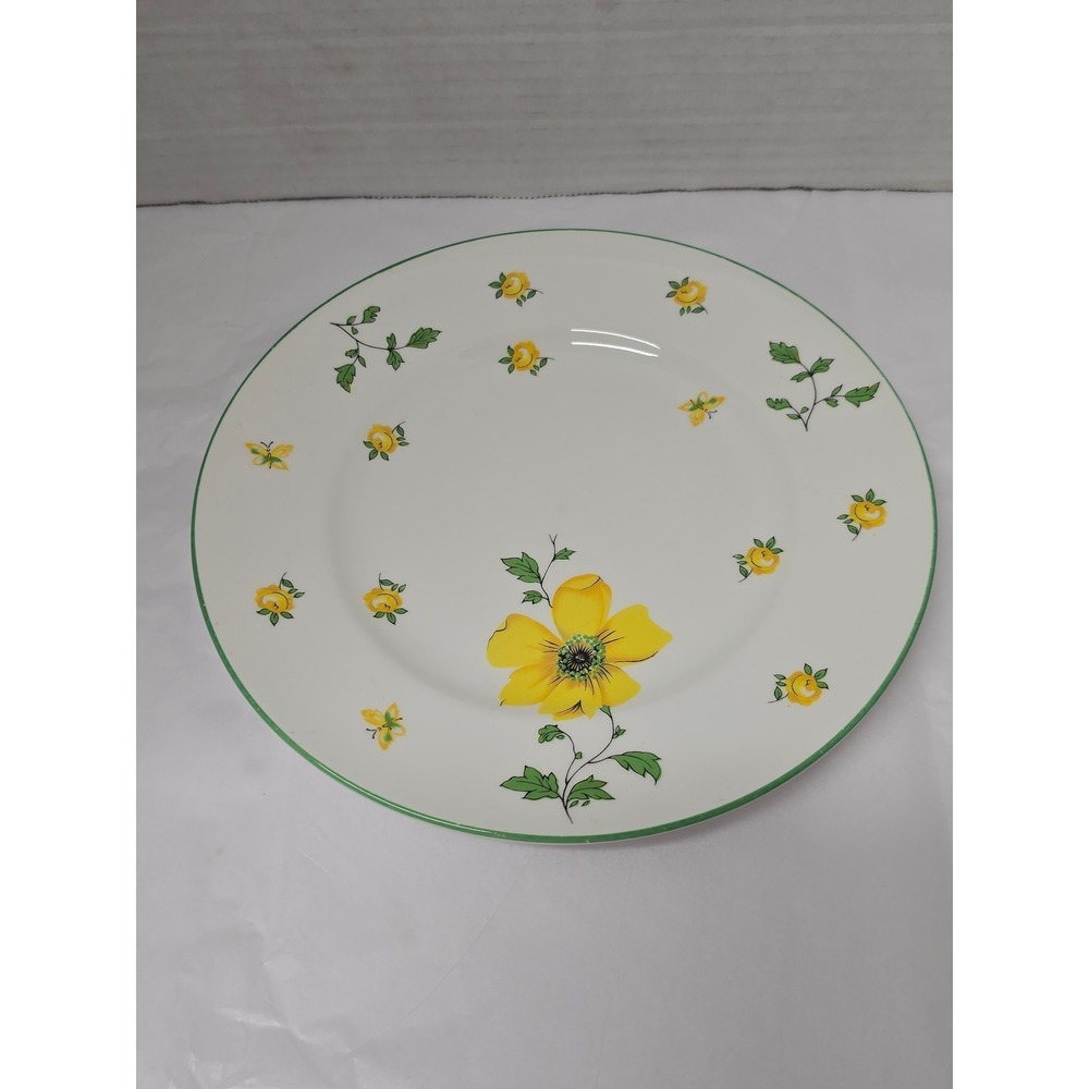 VTG Royal Victoria England Fine Bone China Floral Butterfly Plate 8" Replacement